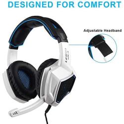 CIGOO L9 Gaming Headset 3.5mm Stereo Over-Ear Headphone with Adjustable Microphone for PC Laptop Smart Phone