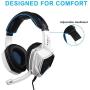 CIGOO L9 Gaming Headset 3.5mm Stereo Over-Ear Headphone with Adjustable Microphone for PC Laptop Smart Phone
