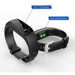 SIKADEER Fitness Tracker, Activity Tracker Watch with Blood Pressure Heart Rate Monitor, IP68 Waterproof Smart Watch with Step Counter, Calorie Counter, Sleep Monitor, Call & SMS