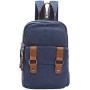 Arbag Small Cute Backpack Vintage Casual Canvas Shoulder Bag Daypack (Navy blue)