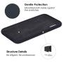 Vinve Liquid Silicone Case for Samsung Galaxy A10e, Gel Rubber Full Body Protection Shockproof Cover Slim Fit Case Drop Protection Case (Black)