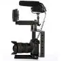 Movo SCG-30 Aluminum Alloy DSLR Camera Cage with Top Handle Grip - Camera Holder with Shoe Mount and 15mm Rod for DLSR Cameras Movo SCG-30 Aluminum Alloy DSLR Camera Cage with Top Handle Grip - Camera Holder with Shoe Mount and 15mm Rod for DLSR Cameras