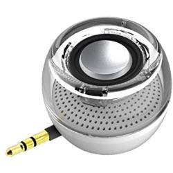 Portable Speaker, Leadsound Crystal 3W 27mm 8Ω Mini Wireless Speaker with 3.5mm Aux Audio Jack Plug in Clear Bass Micro USB Port Audio Dock for Smart Phone, for iPad, Computer (White)