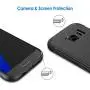 JETech Case for Samsung Galaxy S7 Protective Cover with Shock-Absorption and Carbon Fiber Design (Black)