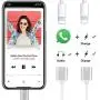 iPhone Adapter & Splitter, [Apple MFi Certified] 2 in 1 Dual Lightning Headphone Jack AUX Audio and Charge Adaptor Dongle Cable Compatible for iPhone 11 pro/Xs Max/XR/X/8/7 Support All iOS System