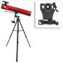 Carson Red Planet Series 45-100x114mm Newtonian Reflector Telescope with Universal Smartphone Digiscoping Adapter (RP-300SP)