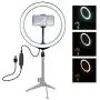 10.2 Inches Ring Light -Dimmable LED Ring Light Kit Photography Light Selfie Fill Light with Mobile Phone Holder for Vlog, Makeup, YouTube, Camera, Photo, Video 10.2 Inches Ring Light -Dimmable LED Ring Light Kit Photography Light Selfie Fill Light with Mobile Phone Holder for Vlog, Makeup, YouTube, Camera, Photo, Video