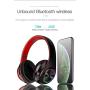 GT Power Gaming Headphones Wireless On Ear Bluetooth Headsets with Microphone Deep Bass Wireless Headphones Over Ear, Cool LED Lights, 10H Playtime for PC IPad Phone Mac Gaming (Black)