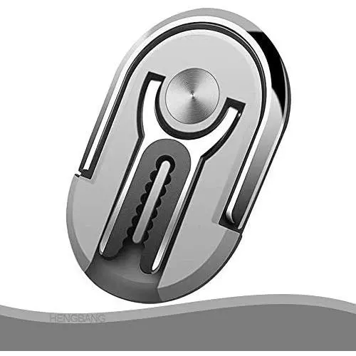 Silver Multipurpose Mobile Phone Bracket, Stand 360 Degree Rotation Phone Ring Holder for Car Home HENGBANG Silver Multipurpose Mobile Phone Bracket, Stand 360 Degree Rotation Phone Ring Holder for Car Home HENGBANG
