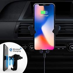 Wireless Car Charger, ZeaLife Auto-Clamping Car Mount Phone Holder 10W Qi Wireless Fast Charger for iPhone 11/11 Pro/11 Pro Max/Xs MAX/XS/XR/X/8/8+,Samsung S10/S10+/S9/S9+/S8/S8+