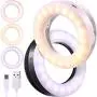 2 Pieces Selfie Ring Light, 3 Modes Adjustable Tones Selfie Fill Light USB Rechargeable Cell Phone Laptop Selfie Light Clip with 40 LED Beads, Makeup Light Ring for Selfie Photography Video Livestream 2 Pieces Selfie Ring Light, 3 Modes Adjustable Tones Selfie Fill Light USB Rechargeable Cell Phone Laptop Selfie Light Clip with 40 LED Beads, Makeup Light Ring for Selfie Photography Video Livestream