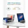 USB C PD 60W Charging Station with QC 3.0, Unitek 160W 10-Port USB Quick Charger Dock, Power Delivery Compatible with Laptop MacBook 2015 or Later, Pixel, Upgraded Dividers