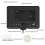 Vbestlife 160 LED Video Light with Cold Shoe, 5600K CRI85+ Dimmable Light Digital Camera Fill Light for Nikon Sony Canon with Three Color Patches