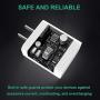 USB-C Power Adapter, 18W PD Wall Charger UL Certified 3A Fast Charging Block Rapid Cube Quick Outlet Compatible with iPhone 11 Pro Xs Max XR iPad Pro Pixel Samsung Galaxy S10 S9 S8 Note 9 8