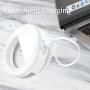 Selfie Ring Light Led Circle Portable Clip-on Selfie Fill Light with USB Rechargeable for Phone Camera Photography Video White