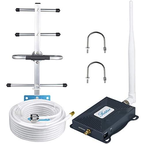 AT&T Cell Phone Signal Booster 4G LTE AT&T T-Mobile Cell Phone Booster 700mhz Band 12/17 Cell Booster Home ATT Cricket Cell Signal Booster Mobile Signal Amplifier Yagi Antenna Kit Boost 4G Data/Call