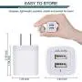 USB Wall Charger, Charger Adapter, Ailkin 5-Pack 2.1Amp Dual Port Quick Charge Plug Cube for iPhone 12/SE/11 Pro Max/8/7/6S/6S Plus/6 Plus/6, Samsung Galaxy, LG, HTC, Moto, Kindle Charging Box Block
