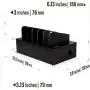 Prosumers Choice Bamboo Charging Station Rack for Smartphones and Tablets - Black Prosumers Choice Bamboo Charging Station Rack for Smartphones and Tablets - Black