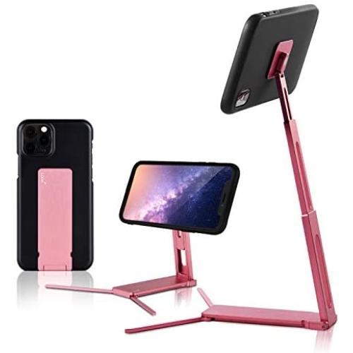 Lookstand Pink Quartz Adjustable Cell Phone Stand Compatible with iPhone & Android - Cell Phone Holder for Bed | iPhone Holder for Desk | iPhone Stand for Video | Desk Phone Stand for Recording