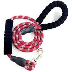 xiao jia hao 5-Foot Dog Leash with Comfortable upholstered Handles and High reflectiveare Suitable for Medium and Large Dogs