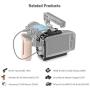 SMALLRIG BMPCC 4K/6K Half Cage Compatible with Blackmagic Pocket Cinema Camera 4K/6K, Half Cage with Anti-Twist Mechanism and Built-in NATO Rails - 2254