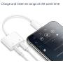 Headphone Adapter for iPhone 3.5mm Jack Car Charger Aux Cord Dongle 2 in 1 Earphone Splitter Charger Cables & Audio for iPhone 11/7/7 Plus/ 8/8 Plus Xs/Xs Max/XR Connector Support All iOS System