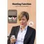 Neck Massager with Heat,Intelligent Portable Cordless Electric Neck Massagers for Home Office Outdoor Use,3 Modes and 15 Speeds,Gift for Men Women Dad Mom Parents (White) Neck Massager with Heat,Intelligent Portable Cordless Electric Neck Massagers for Home Office Outdoor Use,3 Modes and 15 Speeds,Gift for Men Women Dad Mom Parents (White)