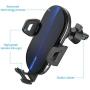 Wireless Car Charger, HAHAKEE Qi Wireless Charger Mount 2 in 1 Auto Clamp 10W Fast Charging Air Vent Cell Phone Holder for iPhone 11 Max XR X 8 Plus, Samsung Galaxy S10 S9 S9+ S8 Note 8 Note 9, LG V30