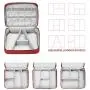 Portable Electronic Organizer Travel Accessories Cable Bag Universal Cord Storage Case Carrying for Charging Cable, Cell Phone, Power Bank,Mini Tablet(Red) Portable Electronic Organizer Travel Accessories Cable Bag Universal Cord Storage Case Carrying for Charging Cable, Cell Phone, Power Bank,Mini Tablet(Red)