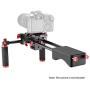 Neewer Portable Camera Movie Video Making System with Camera/Camcorder Mount Slider, Soft Rubber Shoulder Pad and Dual-Hand Handgrip for All DSLR Video Cameras and DV Camcorders Red