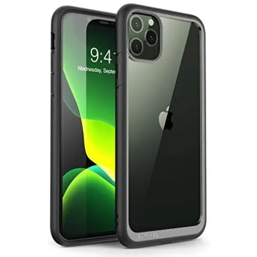 Supcase Unicorn Beetle Style Series Case Designed for Iphone 11 Pro Max 6.5 Inch (2019 Release), Premium Hybrid Protective Clear Case (Black)