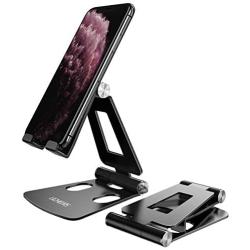 Cell Phone Stand, licheers Portable Multi-Angle Smartphone Holder for Desk Compatible with Nintendo Switch, Phone 11 Pro Xs Max Xr X 8 7 6 6s Plus and 4-7 Inch Devices (Black)