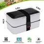 Bento Lunch Box with Lunch Bag for Kids and Adults,Reusable Leakproof food Container with Utensils,Micro-Waves & Dishwasher & Freezer, Suitable for Office School Camp Picnics, 1200ml Bento Lunch Box with Lunch Bag for Kids and Adults,Reusable Leakproof food Container with Utensils,Micro-Waves & Dishwasher & Freezer, Suitable for Office School Camp Picnics, 1200ml