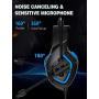 RUNMUS Gaming Headset PS4 Headset with 7.1 Surround Sound Stereo, Xbox One Headset with Noise Canceling Mic, Compatible with PC, PS4, Xbox One Controller(Adapter Needed), NS