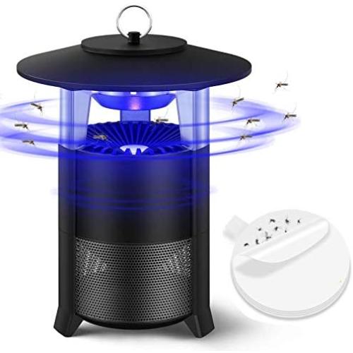 FLASHVIN Mosquito Killer Gnat Trap for Patio with 10-Pack Glue Boards