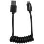 StarTech.com 1ft Coiled Lightning to USB Cable - Black - Apple 8 Pin Lightning Charger Cable for Your iPhone / iPad / iPod (USBCLT30CMB)
