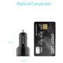 Wishinkle UL Certified Car Charger - Dual USB 5.4A/30W Fast Car Charger Adapter - QC 3.0 3A + 2.4A - Compatible with iPhone Xs max/XR/x/7/6s, iPad Air 2/Mini 3, Samsung Note 9/Galaxy S10/S9/S8 – Black