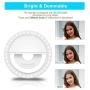 Selfie Fill Ring Light,Selfie Ring Light，Portable Clip-on Selfie Fill Light with 36 LED for Phone&Android&Pads Photography,Camera Video,Live Stream,Makeup,(White)