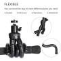 Phone Tripod,Portable and Flexible Phone Tripod Stand with Wireless Remote and Cell Phone Tripod,Compatible with iPhone/Android Phone,Camera,Sports Camera GoPro