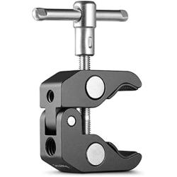 SMALLRIG Super Clamp w/1/4 and 3/8 Thread for Cameras, Lights, Umbrellas, Hooks, Shelves, Plate Glass, Cross Bars, etc - 735