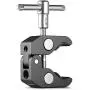 SMALLRIG Super Clamp w/1/4 and 3/8 Thread for Cameras, Lights, Umbrellas, Hooks, Shelves, Plate Glass, Cross Bars, etc - 735