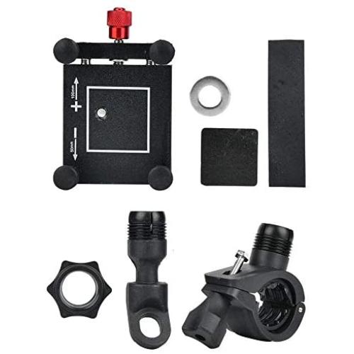 MAGT Mobile Phone Bracket, Universal Electric Bicycle Mountain Bike Motorcycle Mobile Phone Bracket Holder Clip Cycling Accessory(Black)