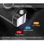 Car Charger Extension Cigarette Lighter Adapter,Socket Splitter with 3 USB and Voltage Meter,Compatible for iPhone 8/7/X/6S/XR,iPad,Samsung Galaxy S9/S8,iPad,GPS,Android Phone (Silver)