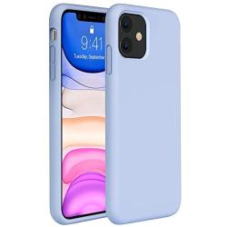 Miracase Liquid Silicone Case Compatible with iPhone 11 6.1 inch(2019), Gel Rubber Full Body Protection Shockproof Cover Case Drop Protection Case (Clove Purple)