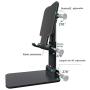 Adjustable Phone Stand Holder, ZHIKE Foldable Tablet Stand Mobile Phone Mount for Desk Compatible with Samsung Galaxy ipad Mini iPhone 11 Series X Xs max All Smartphones Smartphone, Kindle (Black)