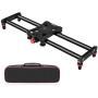 Zecti Camera Slider, Adjustable Carbon Fiber Camera Dolly Track Slider Video Stabilizer Rail for Camera DSLR Video Movie Photography Camcorder Stabili (15.7” Carbon Fiber Camera Slider Dolly Track)