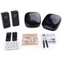 Wireless Doorbell by SadoTech – Waterproof Door Bells & Chimes Wireless Kit, 1000-ft Range,52 Door Bell Chimes, 4 Volume Levels with LED, Wireless Doorbells w/ 2 Receiver & 2 Button, Crosspoint, Black