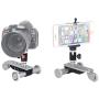 Smart Electric Camera Slider PPL-06S SLR Camera Eectric Mini Five Wheel Video Photography Track Guide for Canon Nikon Sony Digital SLR Camera and Smartphone