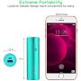 Portable Charger, BONAI Power Bank 5000mAh, (Ultra-Compact)(Aluminum)(Travel) Slim External Backup Battery Pack High-Speed Output Compatible iPhone,iPad,iPod,Samsung - Mint(Charging Cable Included)