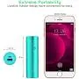 Portable Charger, BONAI Power Bank 5000mAh, (Ultra-Compact)(Aluminum)(Travel) Slim External Backup Battery Pack High-Speed Output Compatible iPhone,iPad,iPod,Samsung - Mint(Charging Cable Included)